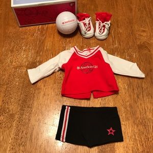 American Girl volleyball outfit set
